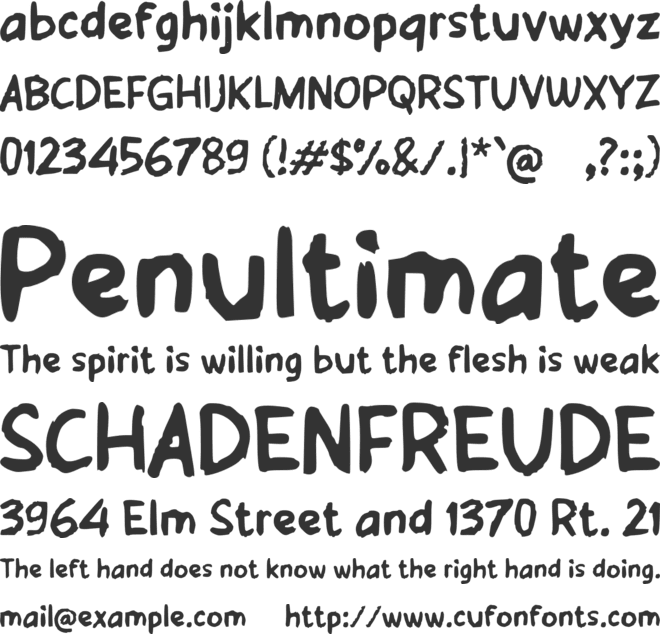 Sabonge font preview