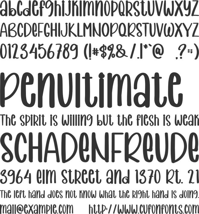 Valentine Holiday font preview