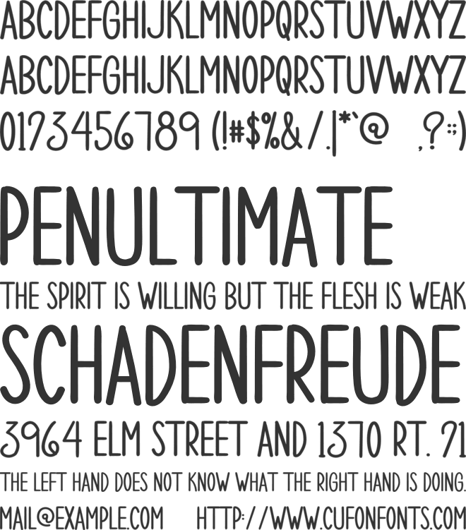 WELCOME PARADISE font preview