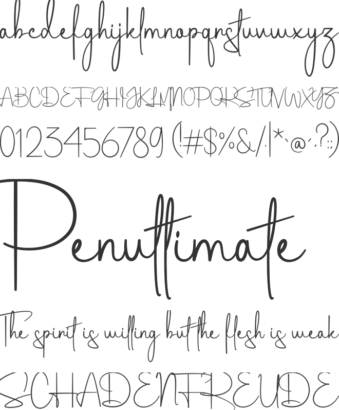 Laga Signatica font preview