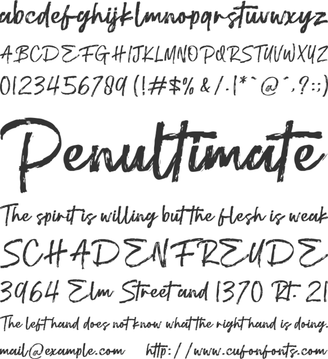 Party Anthem font preview