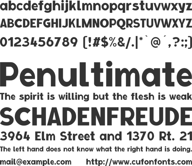 Vincendo font preview