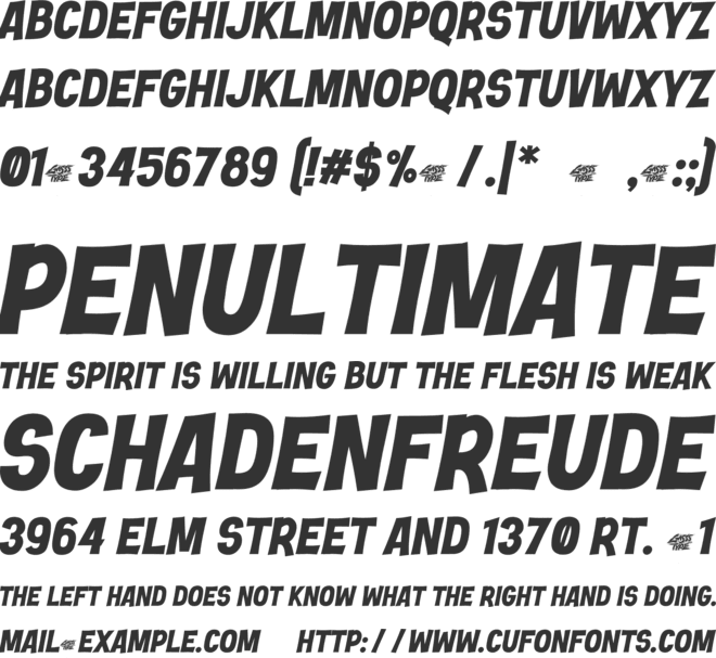 Comic Craft font preview