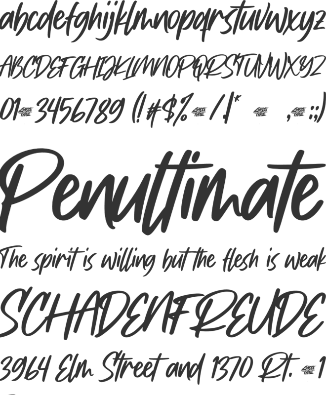 Arraya font preview