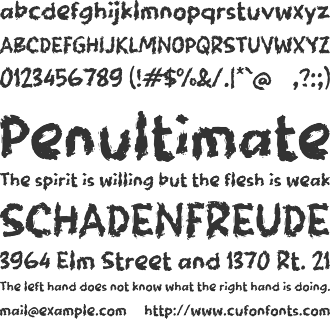 Sabekum font preview