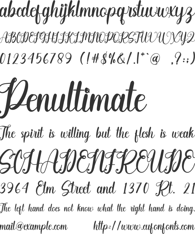 Babysmile font preview