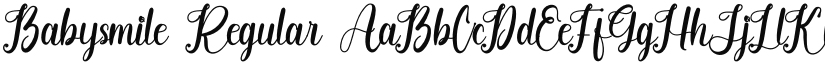 Babysmile Regular font