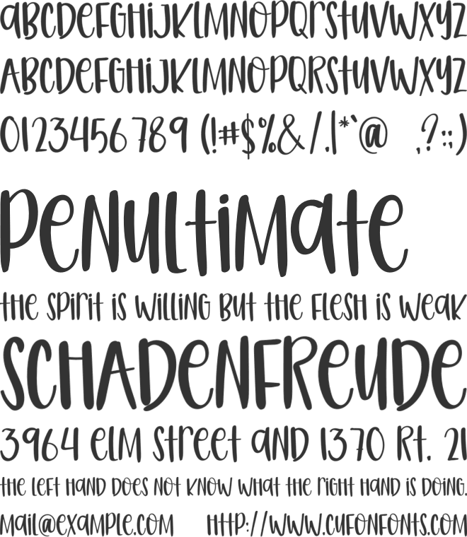 Hotstle font preview