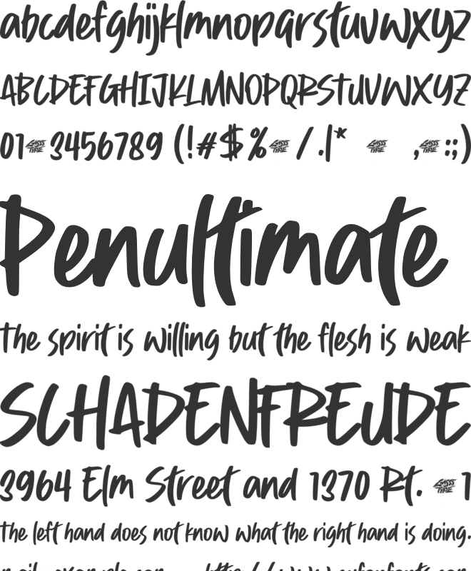 Effervescent font preview