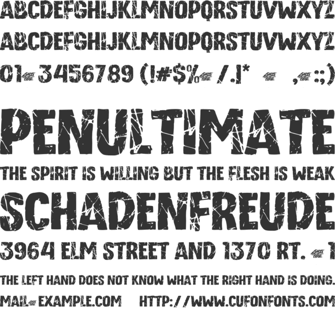 Dystopian System font preview