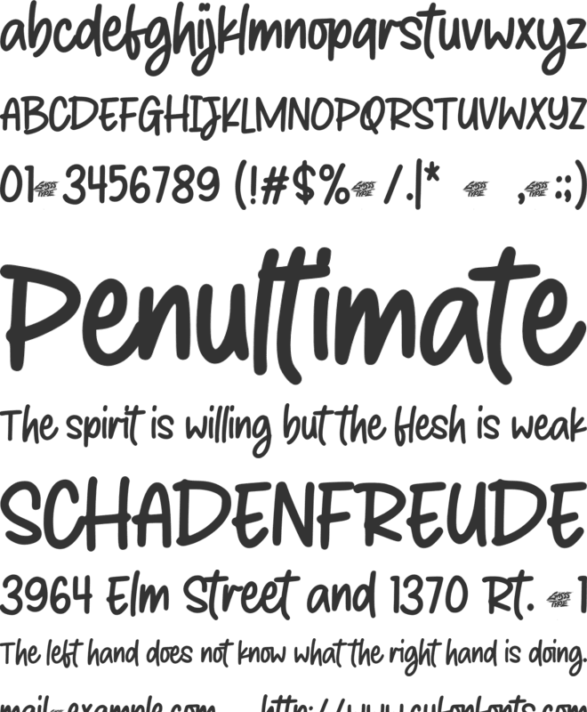 Smart Classmate font preview