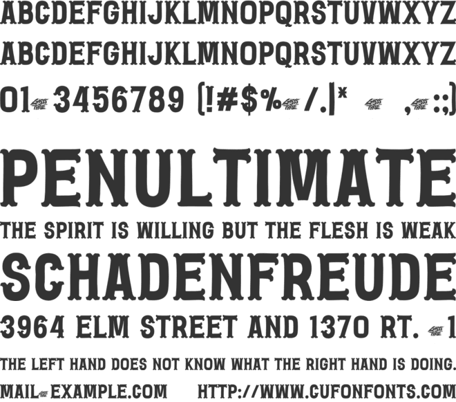 Retro Biker font preview