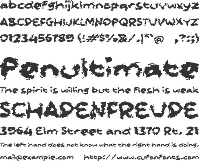 Safinome font preview