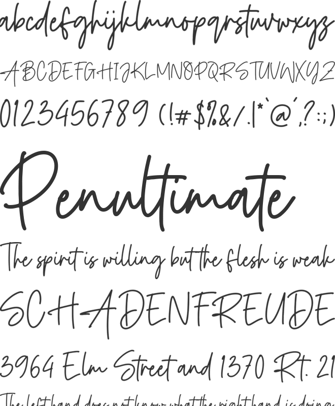 Rockville font preview