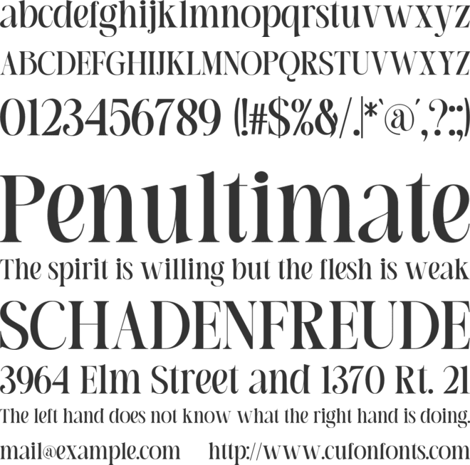 Reliesta Display font preview