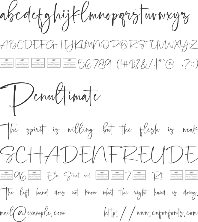 Sibilant Free font preview