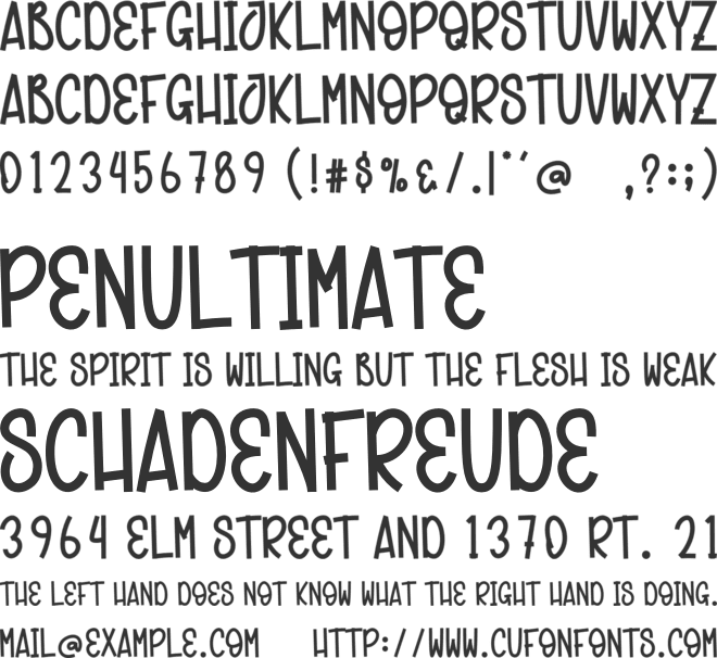 Midiar Christmas font preview