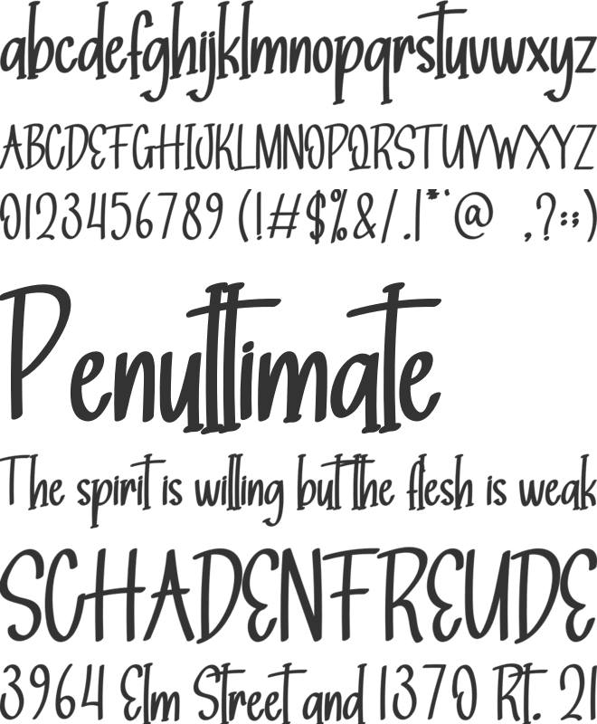 Travelling font preview