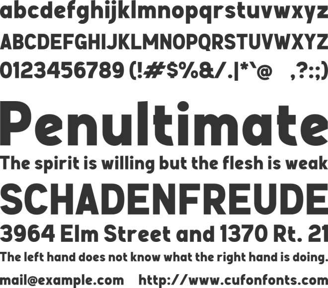 Saade Sans font preview