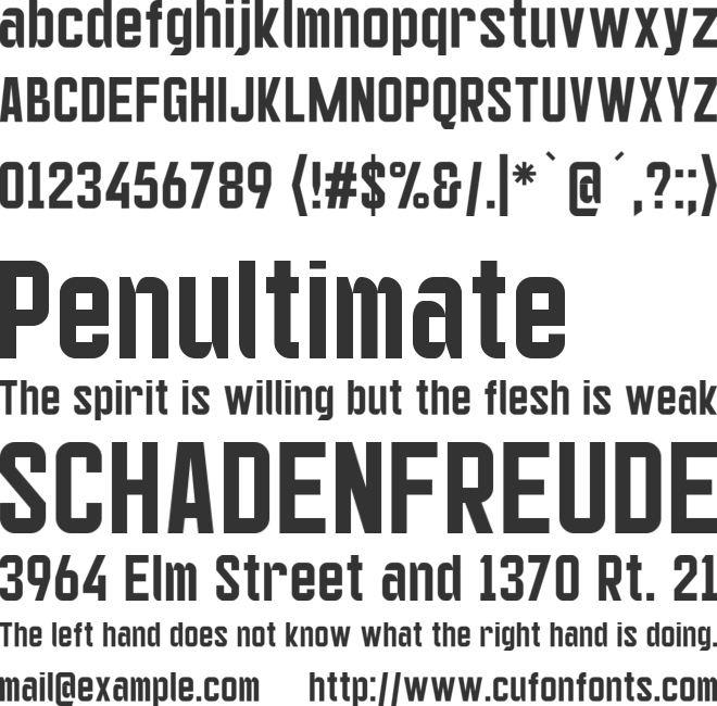 Sagewold font preview