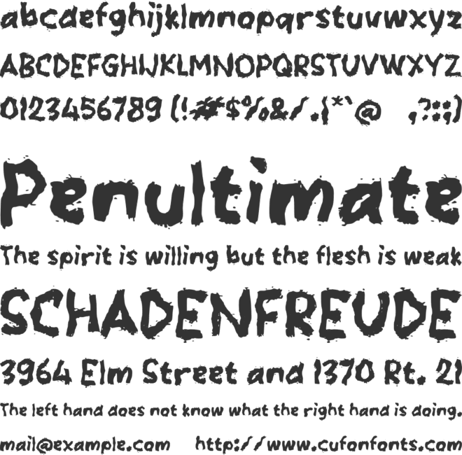 Taakey font preview