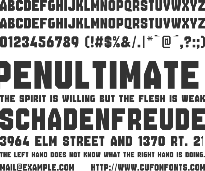 Serati font preview