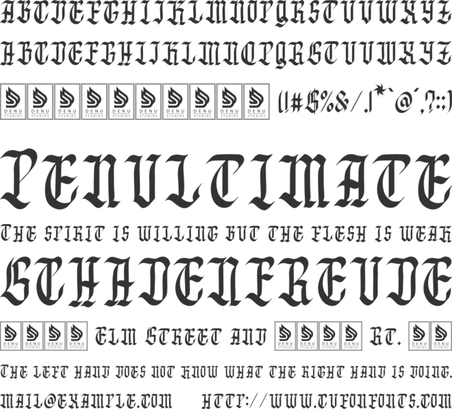 Kiosix font preview