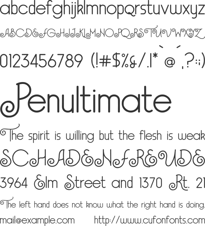 Dreamlight Winter font preview