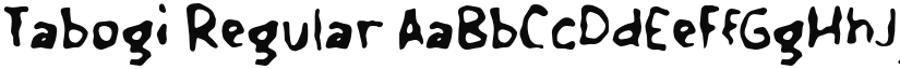 Tabogi font download