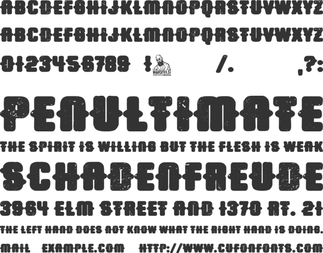 Trap Airlines font preview