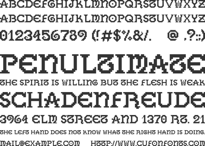 GallaeciaForte font preview