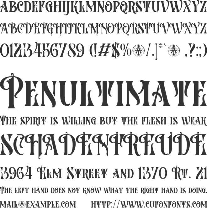 Villantez Personal Use Only font preview