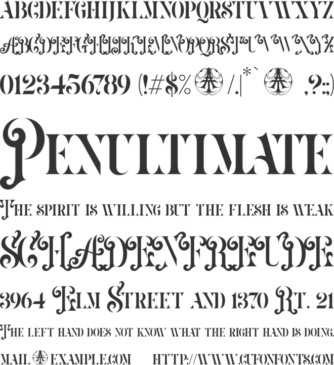 Luazerva Personal Use Only font preview