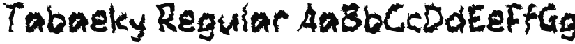 Tabaeky font download