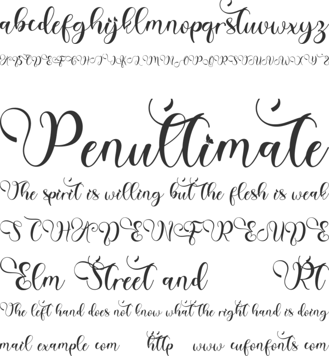 Dainty Valentine font preview