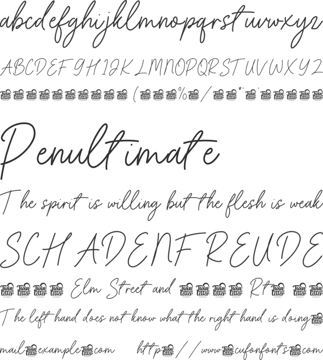 Beyhati Trial font preview