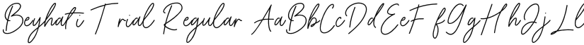 Beyhati Trial font download