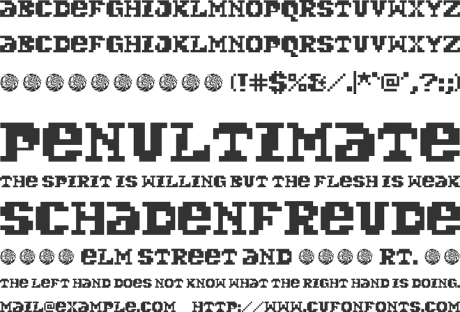 Groovy Pixel font preview