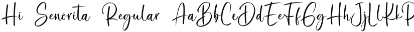 Hi Senorita font download