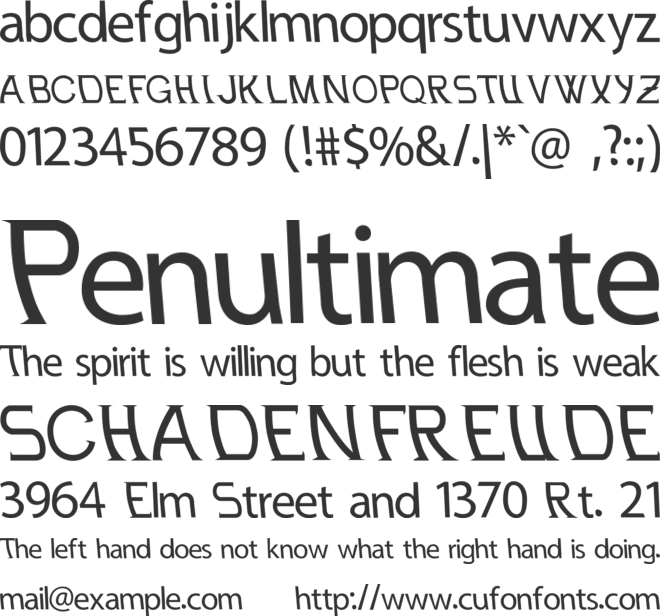 Leanback font preview