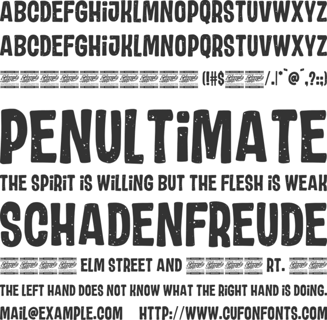 Ditha Pocky font preview