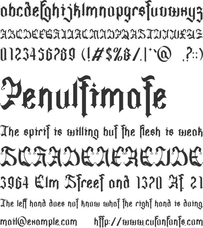 Agathes font preview