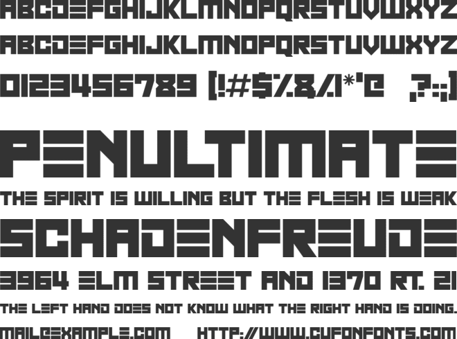 Beyond 2025 font preview