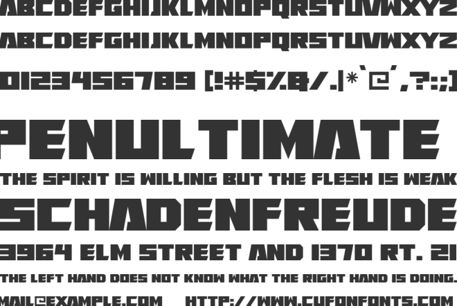 Neon Extra font preview