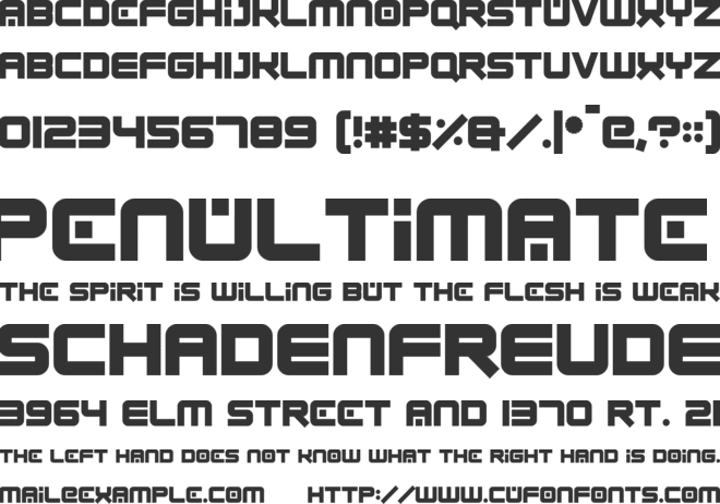 Robot Kicks font preview