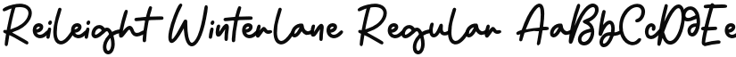 Reileight Winterlane Regular font