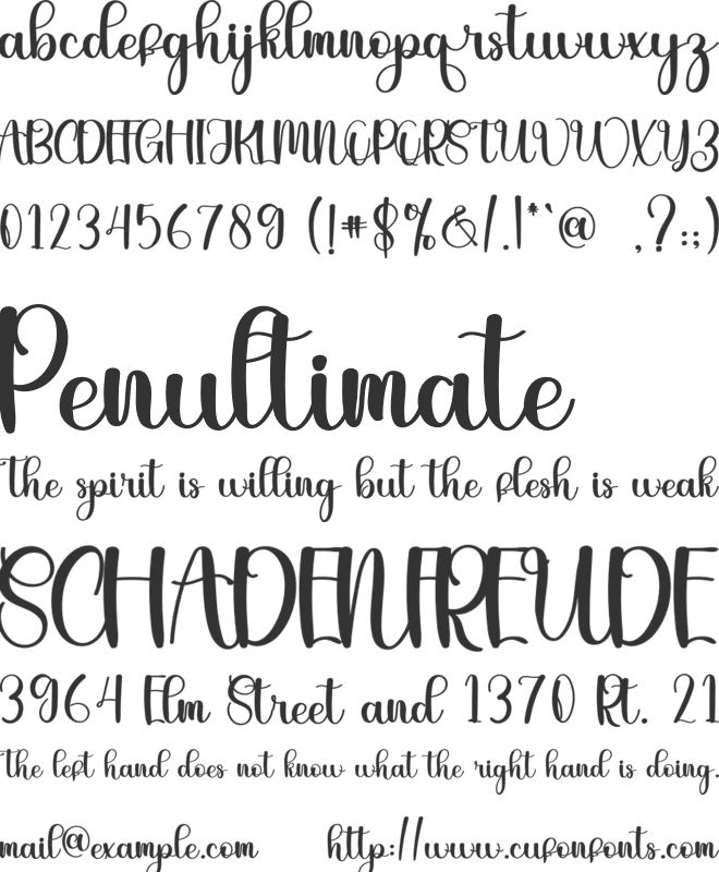 Weekly font preview