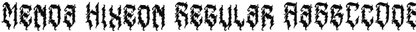 Menda Hixeon font download