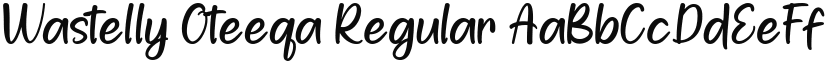 Wastelly Oteeqa font download