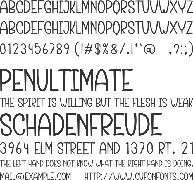 Birthday Christmas font preview